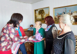 Александра Григорьевна Ушакова принимала поздравления с юбилеем